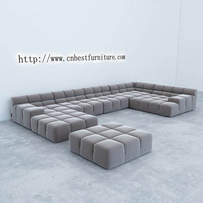 tufty sofa北欧家具转角套装组合大小户型客厅现代简约绒布沙发
