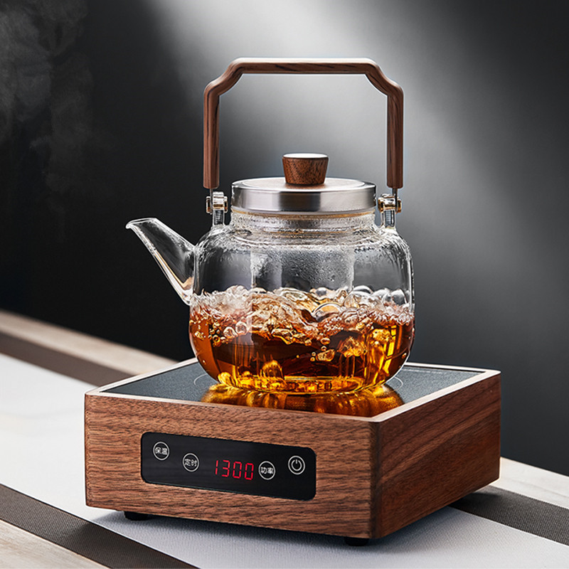 耐高温电陶炉专用蒸煮茶器家用大容量手工玻璃提梁烧水壶茶壶单壶