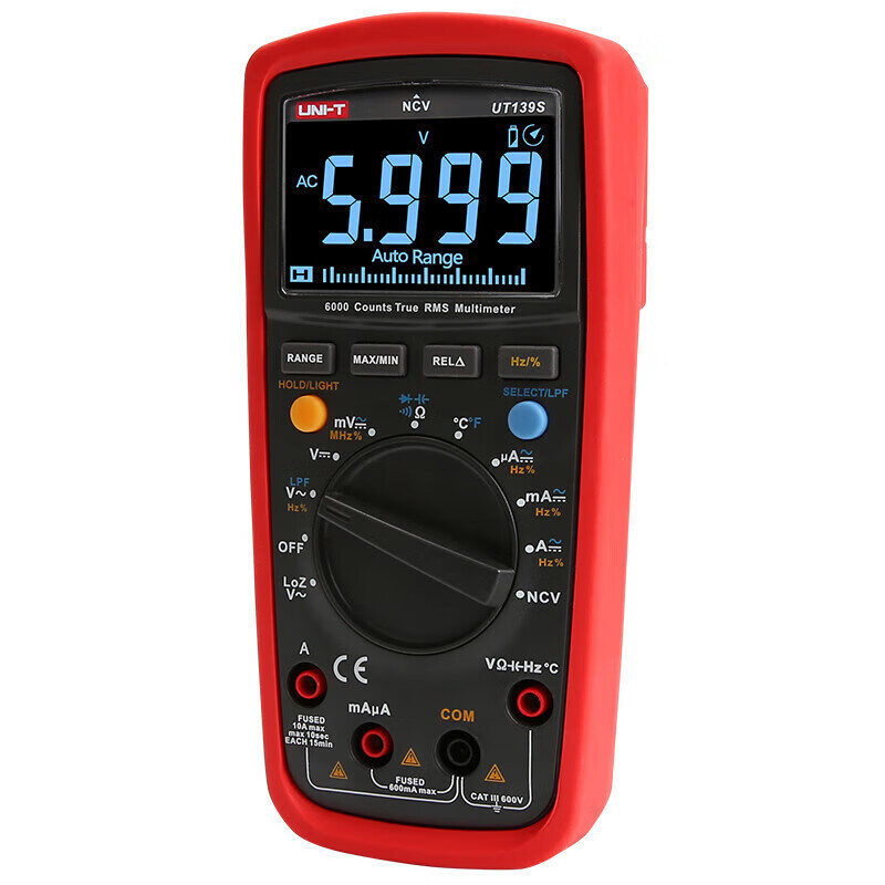 UNI-T优利德UT139S 数字万用表万能表真有效值带NCV功能大屏背光