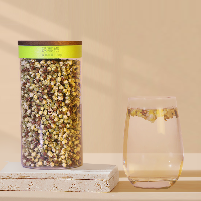 新花 白梅花 绿萼梅茶 1罐58g