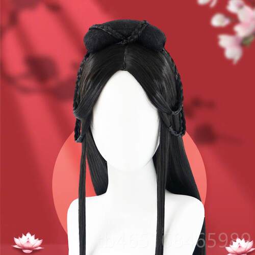 高档发古装整头套式汉服假发女全套头古c风长直古装造型汉服o顶s