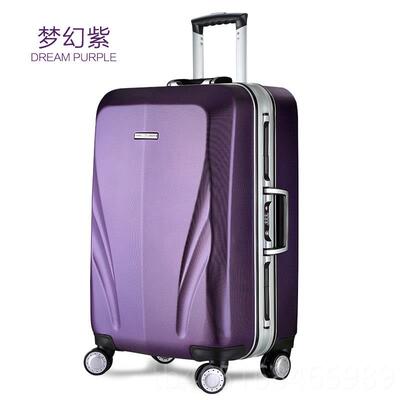 高档un容iwa行lkerpc铝框李箱男万向轮24纯寸大量旅行箱学生拉杆