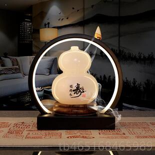 高档玉石葫芦生摆件6亲0大物寿礼物70岁寿礼老人日祝寿父节礼实用