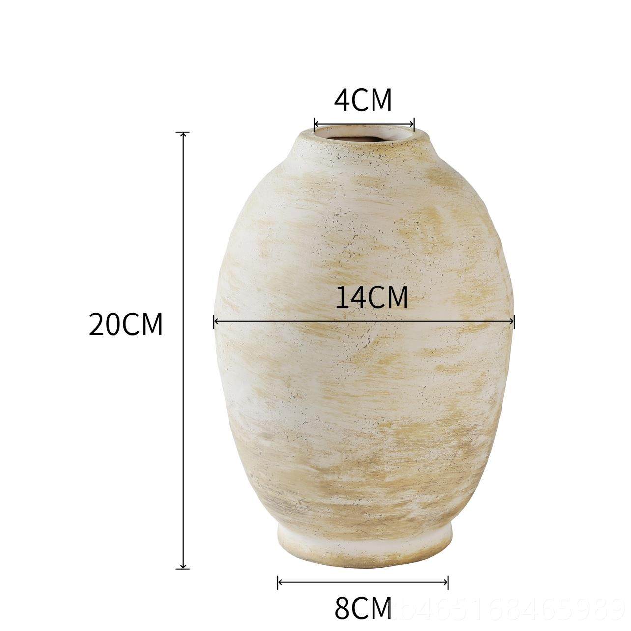 高档复古陶花瓶 古手绘陶罐 典干花花插客厅摆件陶粗瓷花瓶,鲜花速递/花卉仿真/绿植园艺,花瓶,淘宝优惠券,粉丝福利购,淘宝优惠卷