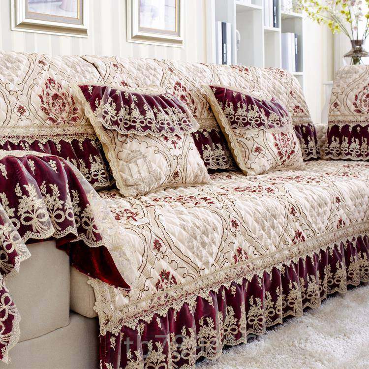 高档欧式沙发垫防蕾丝春简约现代四季滑用夏亚麻靠背巾布通艺套子,居家布艺,沙发垫,淘宝优惠券,粉丝福利购,淘宝优惠卷