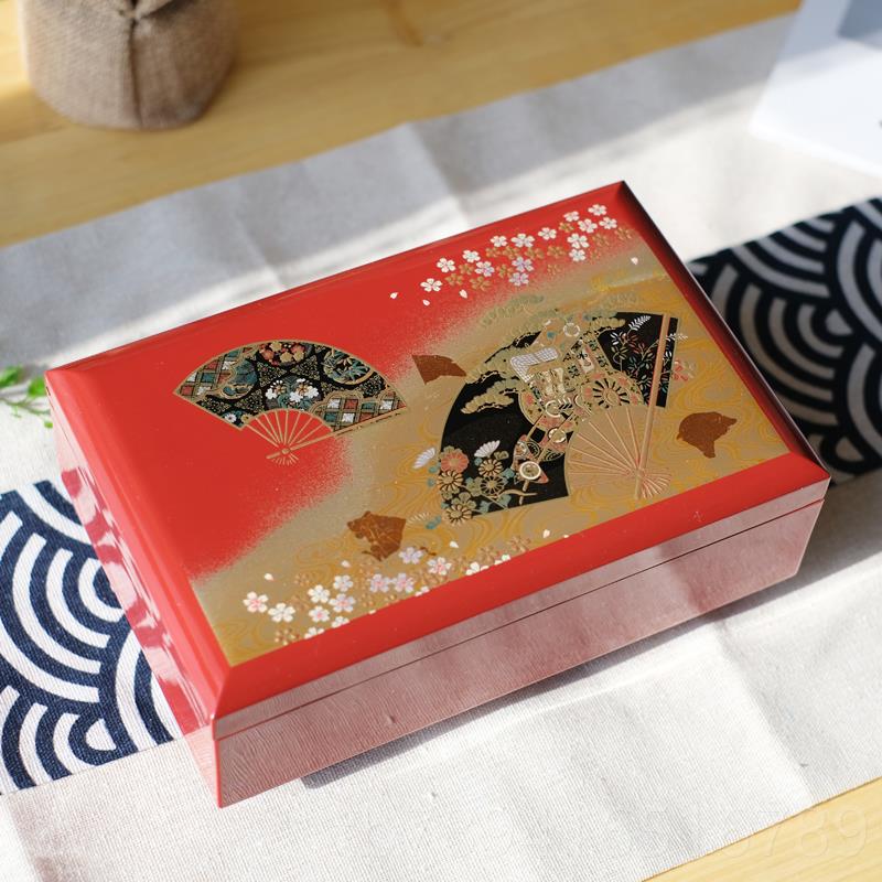 高档本进口中日漆器首山饰盒珠宝盒嫁妆日式端乔迁结高婚礼物生日