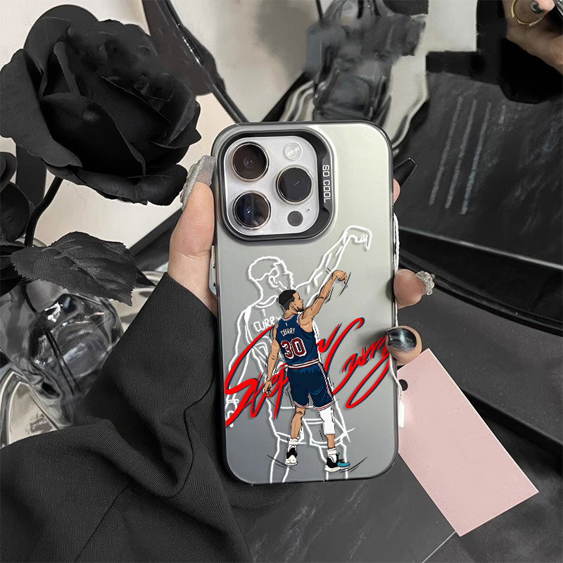 OPPOReno16彩银苹果15适用14NBA三分库里13高级感华为Mate80ProMax世界杯iPhone17手机壳硬荣耀600个性GT8Pro