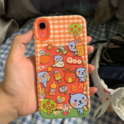 iQOOneo10橙子汽水酷儿OPPOReno13橙子汽水酷儿iPhone16适用苹果15plus透明软14promax手机壳12卡通VIVOx200s