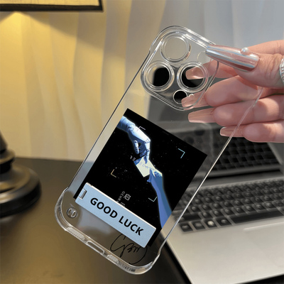 适用OPPOReno15周边17启示路邓紫棋14PLUS无边框硬iPhone16苹果13手机壳带支架12ProMax透明红米K90超薄x200s