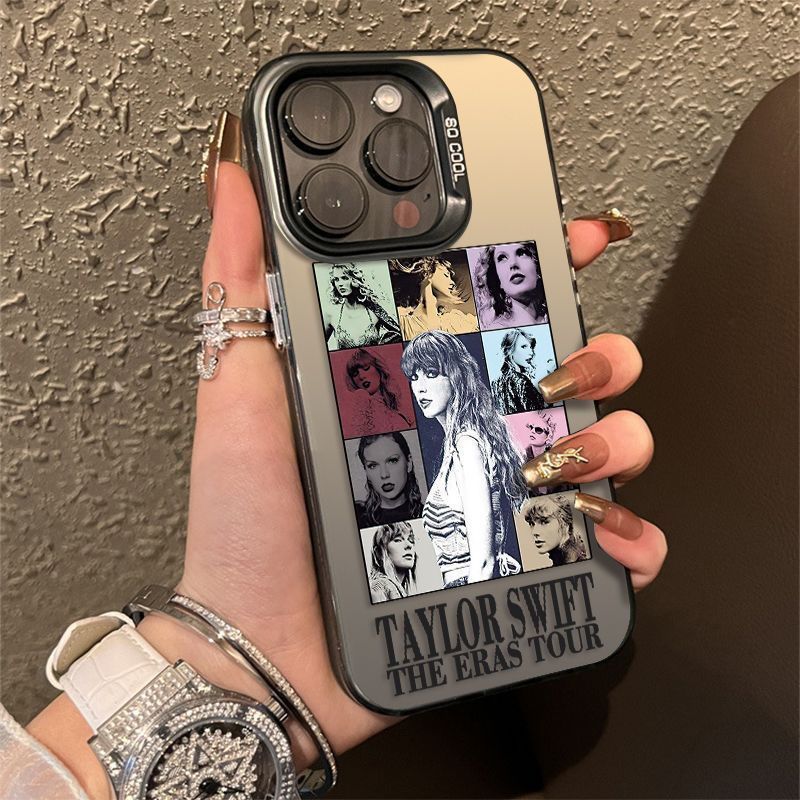 手机壳VIVOIQOO12适用硬iPhone13彩银荣耀MAGIC7潮酷OPPOk11ins风a5苹果14拼接霉霉周边15ProMax高级感16plus
