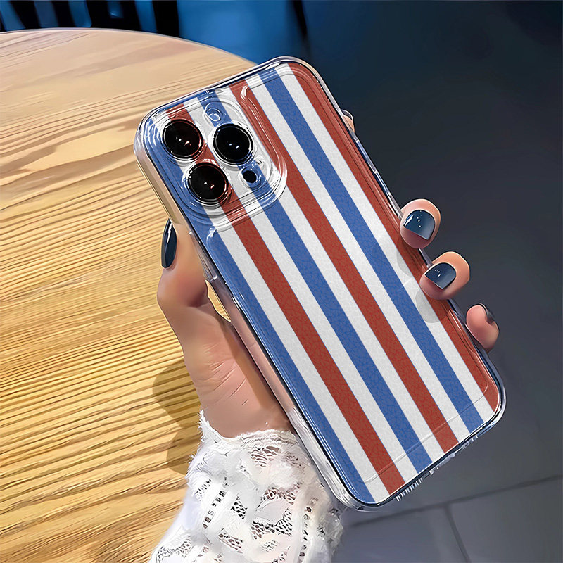 三色雨棚布手机壳OPPOa3pro创意华为Pura70苹果16趣味15plus红米note9适用12小众iPhone14promax透明软iQOO13