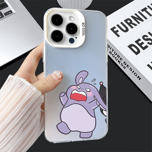 15ProMax情侣生气库洛米巴库高级感14plus彩银iPhone13适用OPPOReno12可爱苹果16手机壳硬真我NEO7X卡通x100s
