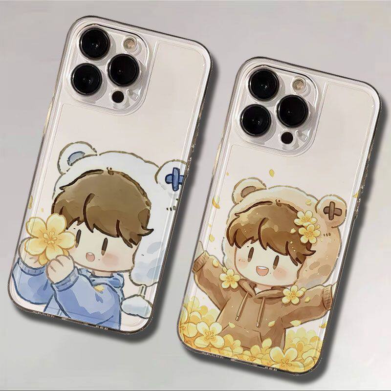 适用iPhone13苹果1512创意透明18ProMax软14PLUS高级感手机壳周深周可可小黄花Q版适用OPPORENO16/小米17TPRO