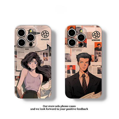 真我NEO7TURBO海报风情侣华为nova14动漫iPhone15适用p80pro手机壳苹果13硬a5菲林16promax高颜值Findx8Ultra