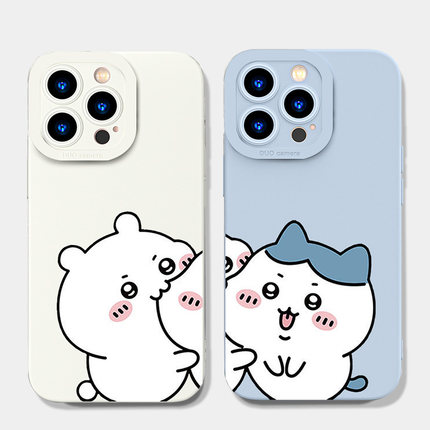 情侣吉伊小八苹果13promax可爱红米note14卡通iPhone16e瞳眼小米15Ultra手机壳12适用华为mate70软OPPOfindx8