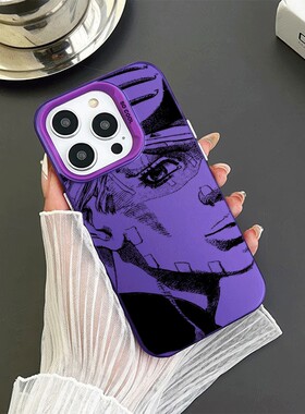 华为NOVA13潮酷12适用硬17ProMax侧脸jojo奇妙冒险OPPOFindx9卡通苹果1514plus手机壳iPhone16彩银荣耀MAGIC8