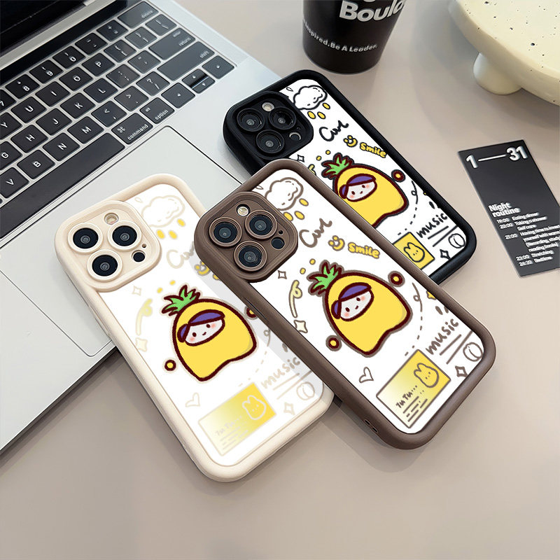 苹果15适用12ProMax软手机壳13糖果14plus蛋仔果宝特攻菠萝吹雪卡通iPhone16pm可爱华为PURA80创意红米TURBO4