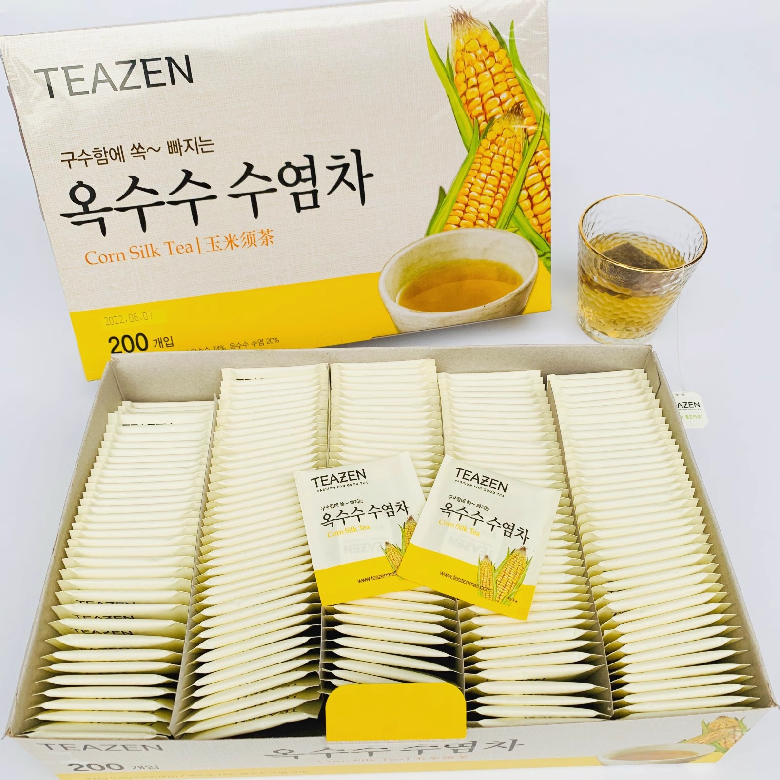 韩国进口东西麦茶玄米绿茶冷热泡烘焙茶包玉米须茶袋泡去水肿