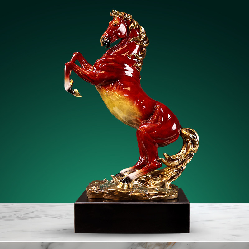 纯黄铜马摆件马到成功家居酒柜玄关办公室桌面装饰品商务乔迁礼品,家居饰品,装饰摆件,淘宝优惠券,粉丝福利购,淘宝优惠卷