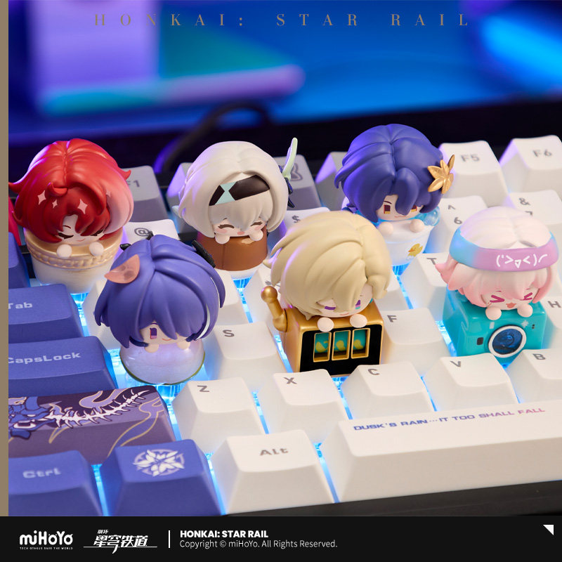 玩点无限崩坏星穹铁道指尖键帽第二弹潮流盲盒摆件流萤砂金按键盘