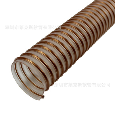 PU耐磨钢丝管LKE00531作为重质物料耐磨输送软管普遍用于抽吸场合