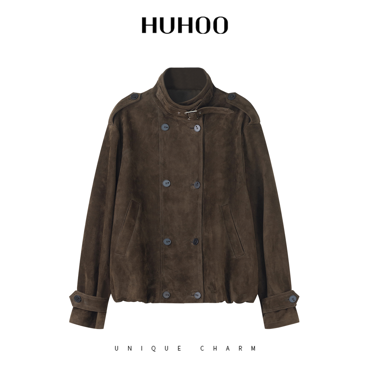 呼呼huhoo 皮衣外套女短款小个子上衣