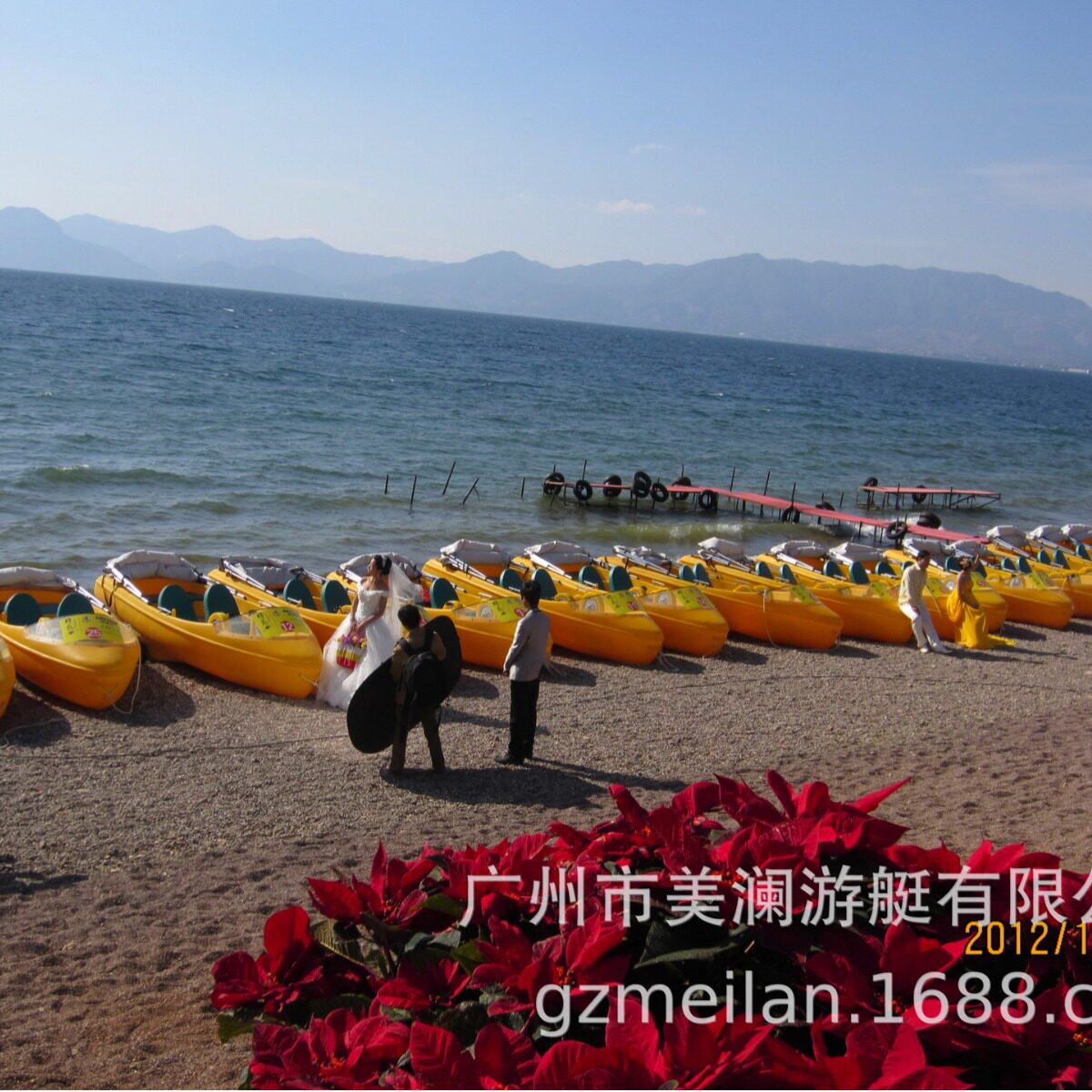 网红水上PPR观光336脚踏船湖泊娱乐380公园休闲420户外