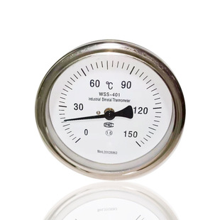 150°C 401 尾长10CM 6分 供应轴向双金属温度计全钢304 WSS