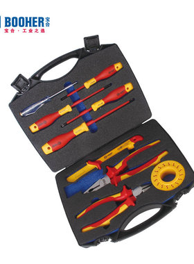 宝合Booher 9件VDE绝缘电工组套0200504