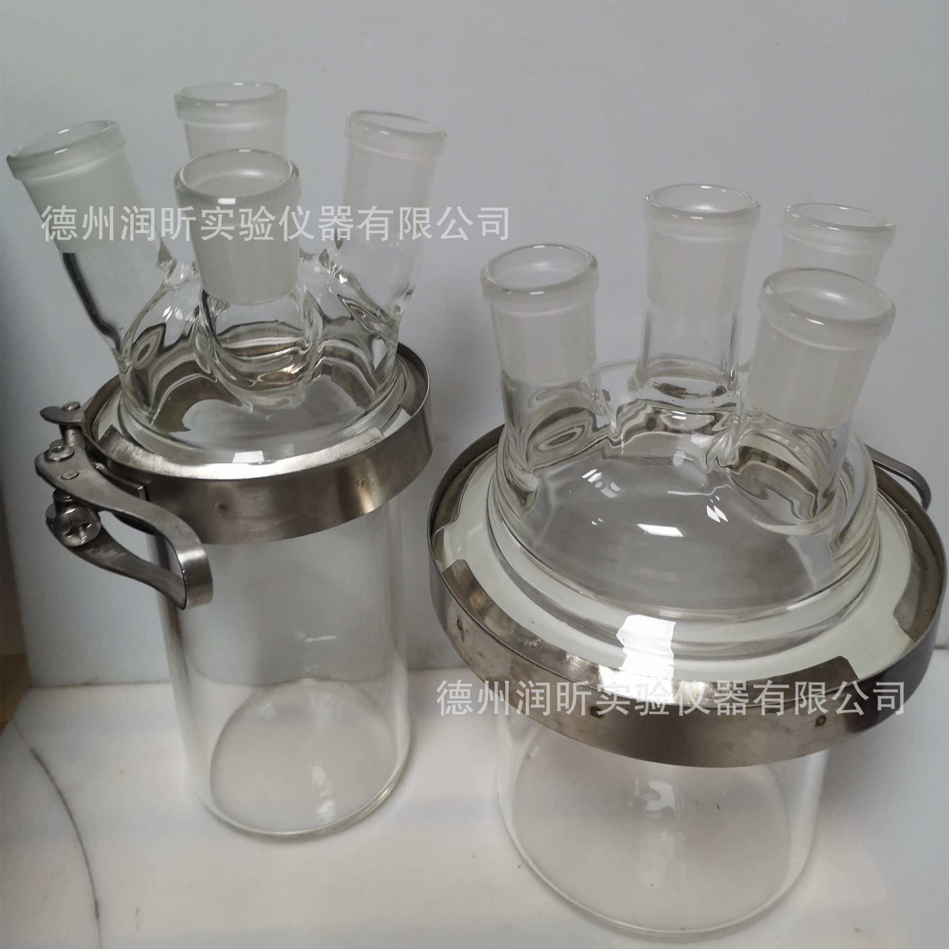 四口口分体烧瓶 500ml 筒型平底分体烧瓶 24*4  可定*制,包装,其它包装袋,淘宝优惠券,粉丝福利购,淘宝优惠卷
