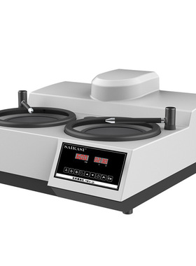 SAIKASI/赛卡司双盘手动磨抛机FMPS-2P 金相试样预磨机 研磨机