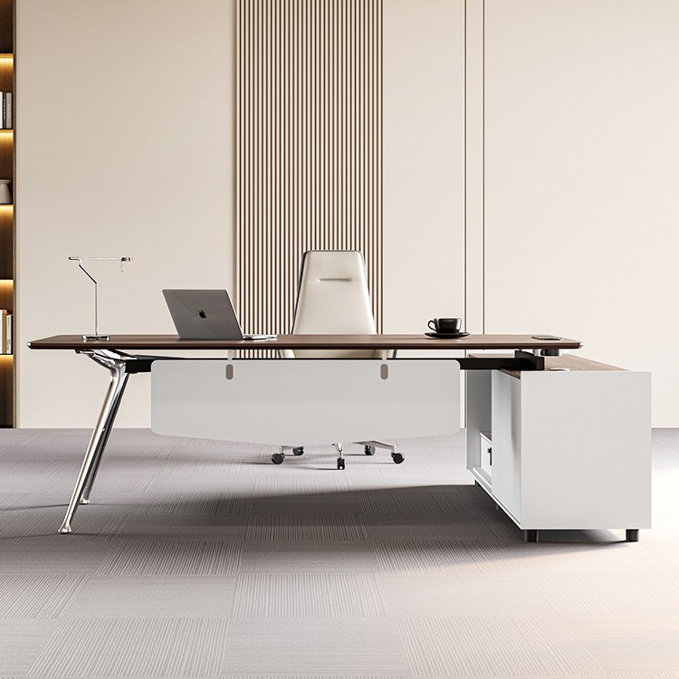 经理办公桌简约现代女主管桌总裁老板桌单人桌椅组合办公室家具