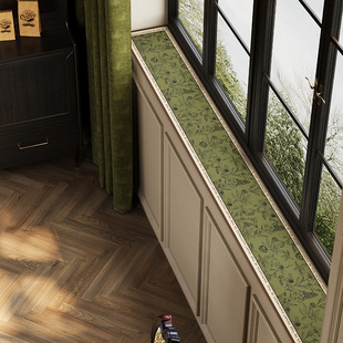 美式窗台垫极窄飘窗垫边沿保护垫皮革防水防油防尘垫阳台改造