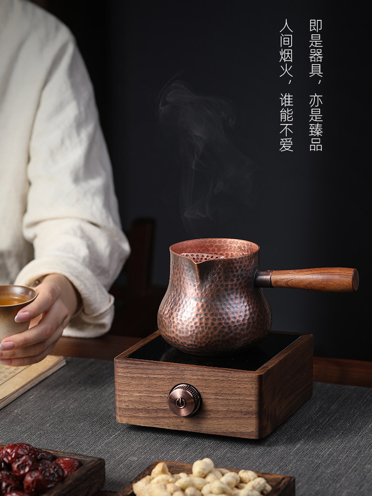 ?手工紫铜罐罐茶煮茶器电陶炉 西北甘肃侧把煮茶罐加厚铜壶烤,模玩/动漫/周边/娃圈三坑/桌游,文化/体育周边,淘宝优惠券,粉丝福利购,淘宝优惠卷