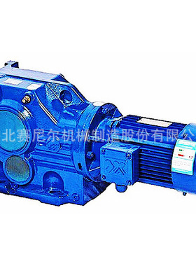赛尼尔 同轴式斜齿轮减速器 KAF77法兰盘实心轴斜齿轮减速机