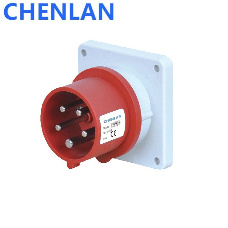 器具反装插头防水IP44 32A-6H 3P+N+E 220-380V倒装公座