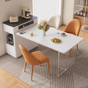 森活岛岛台厨房一体可伸缩储物式小户型2025新款亚克力脚岛台餐桌