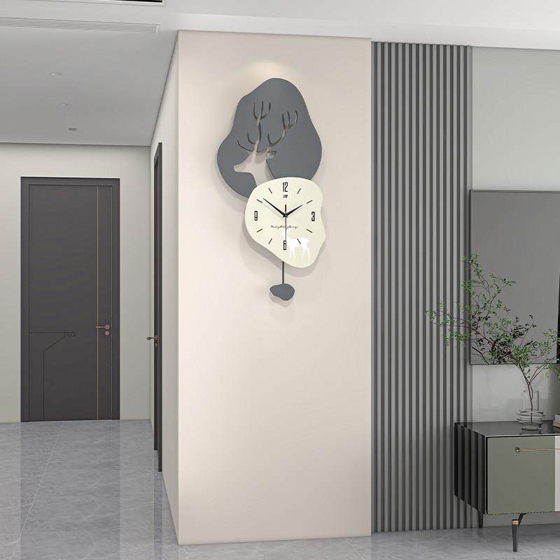 创意时钟挂墙2025新款客厅钟表现代简约家用时尚大气装饰餐厅挂钟,家居饰品,挂钟,淘宝优惠券,粉丝福利购,淘宝优惠卷