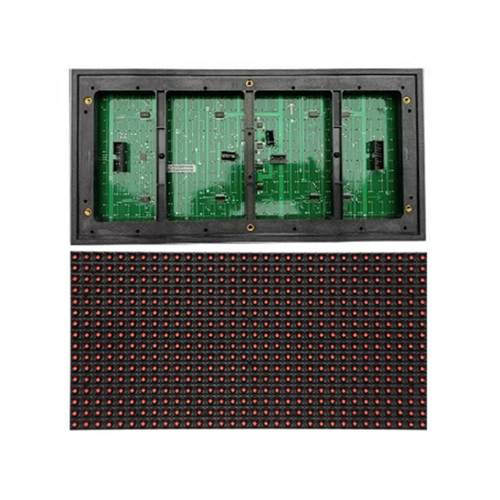 LED电子广告显示屏 P10全户外防水单红单元板 高亮发光均匀质量好