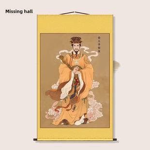 五路财神画像南路财神柴荣柴王爷财神爷客厅玄关大气风水招财挂画