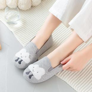 孕妇产妇9月份10棉拖鞋 月子鞋 薄款 春秋款 女 产后包跟家居软底夏季