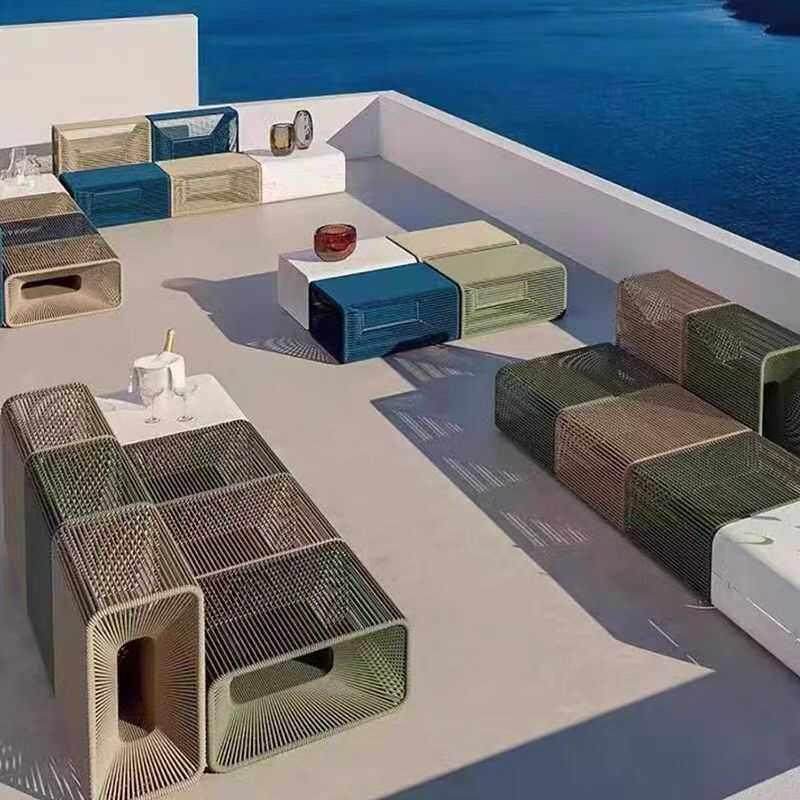 户外沙发酒店别墅花园庭院休闲绳编椅民宿度假村创意藤编单人沙发,住宅家具,户外沙发,淘宝优惠券,粉丝福利购,淘宝优惠卷