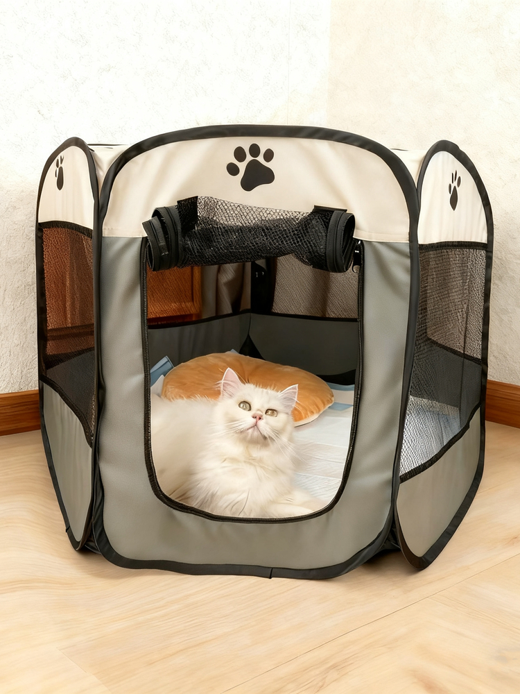 宠物围栏室内家用隔离防护栏可折叠封闭式猫窝狗窝生产房狗狗帐篷