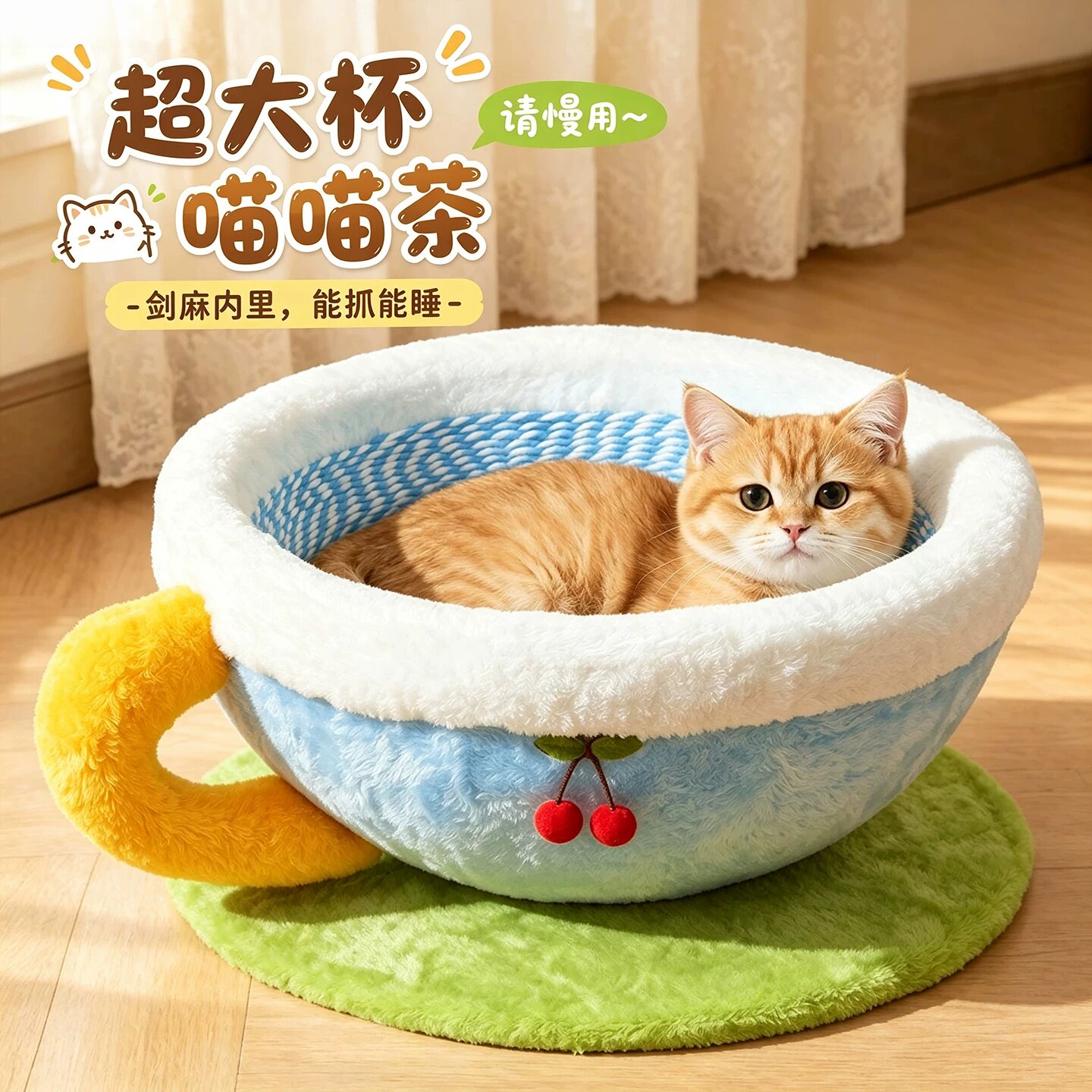 茶杯猫窝冬季保暖冬天