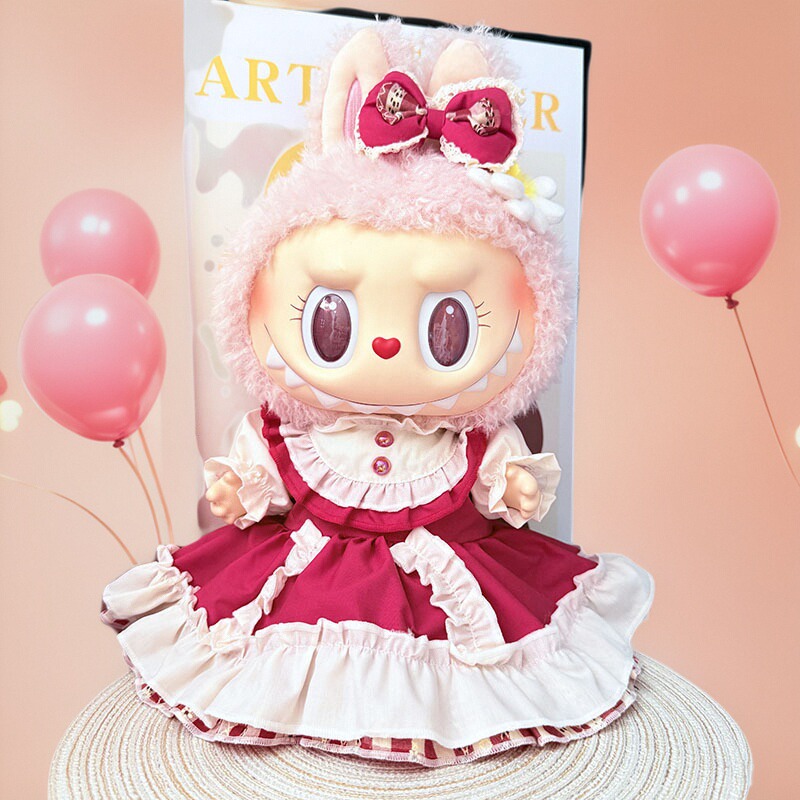 拉布布38cm潮流挂件公仔娃衣服
