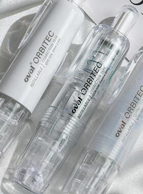 OVAL欧文修正带按动透明ins风涂改带简约大容量改正可替芯修正带