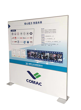 丽屏展架立式落地式铝合金双面海报架门型E80x180kt板广告牌易拉