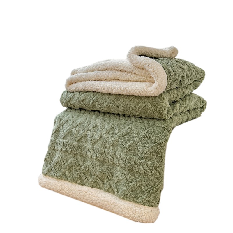 羊羔绒毛毯冬f季加厚保暖珊瑚法兰绒毯单人小被子披肩毯子春秋盖