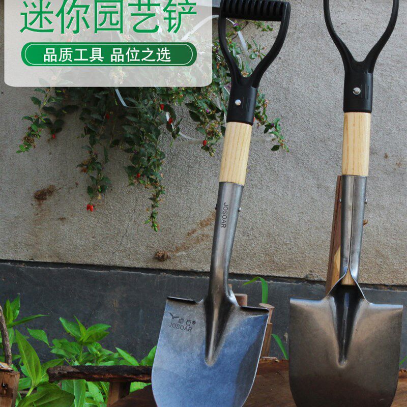 锰钢加厚多用途户外铁q锹车载应急救援工兵铲子纯钢淬火挖土小军