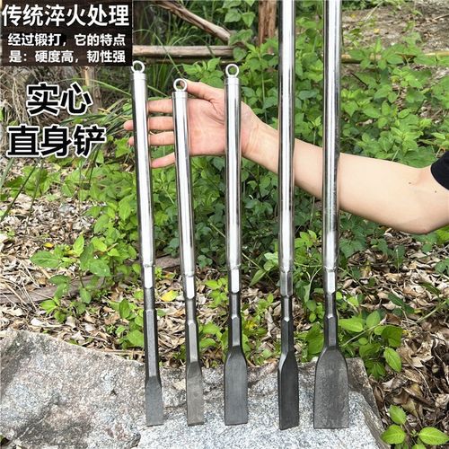 加长加厚直身挖野菜神o器挖蒜铲子刨根蚯蚓园艺除草种花工具铲松